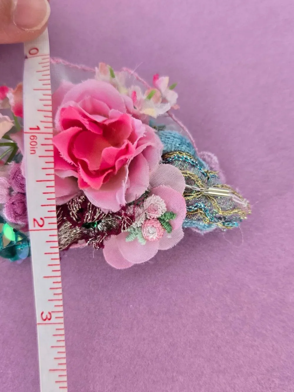 Handmade Vintage-Style Rose Posey Hair Clip Wedding Garden Party